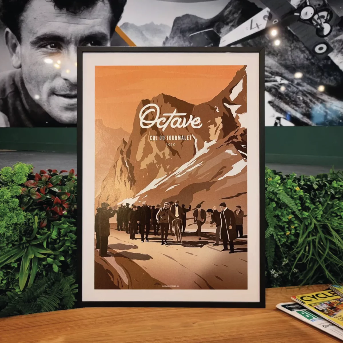 Octave Lapize on the Col du Tourmalet - Tour de France 1910