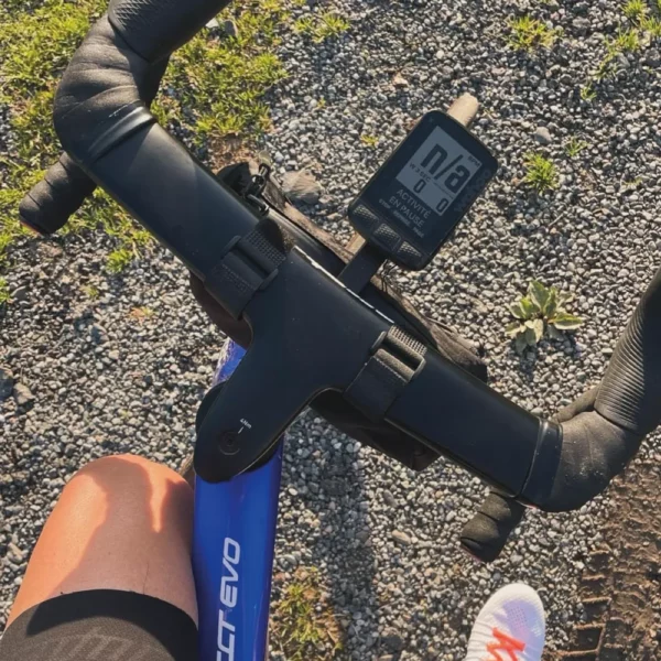 Under the handlebars • bikepacking bag at octave tourmalet